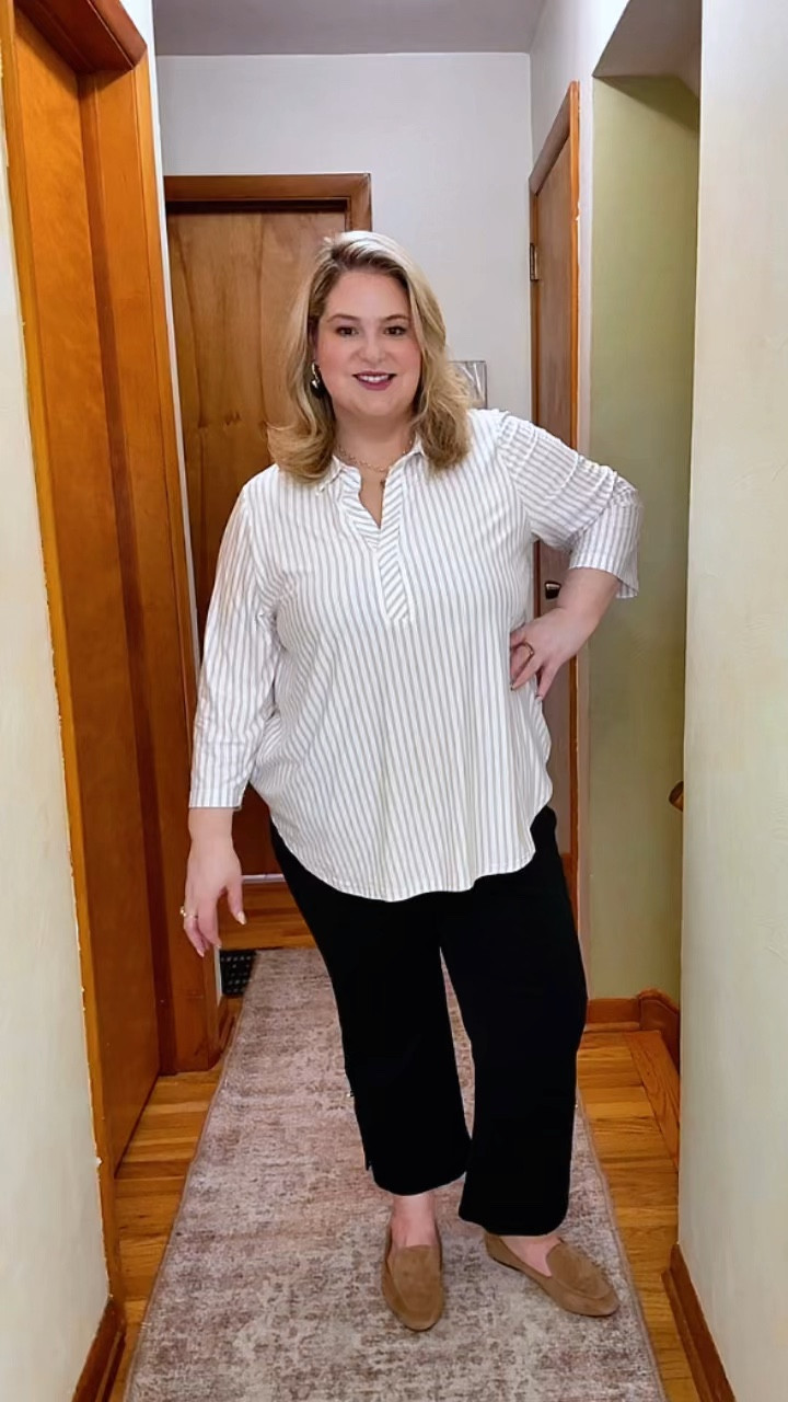 Comfortable, Classic, Confident! Dance with me in this Sunday #OOTD - #curvyfashion #midlifemagic #theyeariturn40

Pants are HSN, top/shoes/accessories are TJ Maxx

#LTKootd #LTKspring