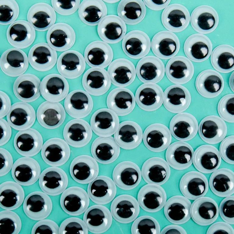 Hello Hobby Black and White Plastic Wiggly Eyes, 150-Pack | Walmart (US)