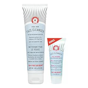 First Aid Beauty Pure Skin Face Cleanser Bundle – Sensitive Skin Gentle Cleanser – Classic 5 ... | Amazon (US)