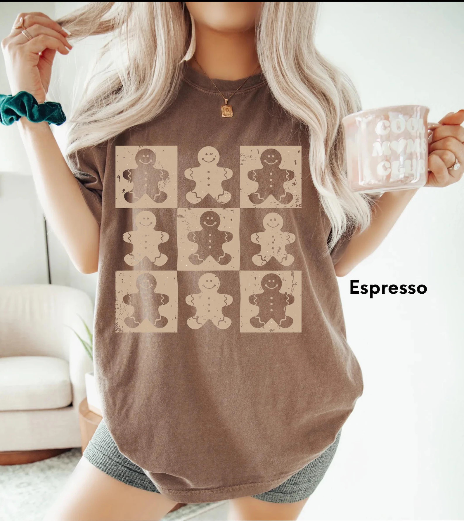 Comfort Colors® Gingerbread Shirt Cute Christmas Shirt Gingerbread Man Tshirt Women Holiday T Sh... | Etsy (US)