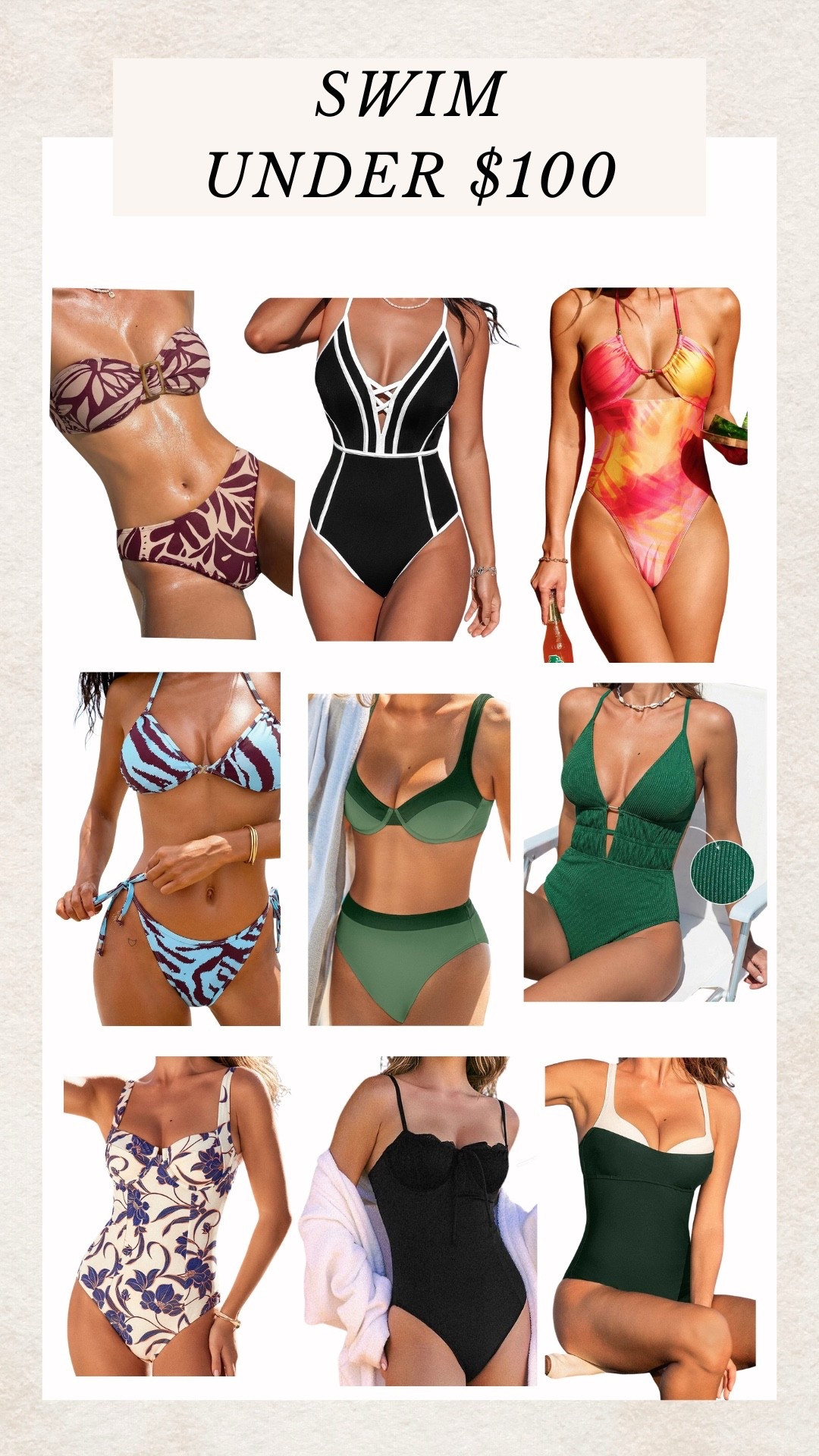 Swimwear favorites under $100!

#LTKTravel #LTKgrwm #LTKootd