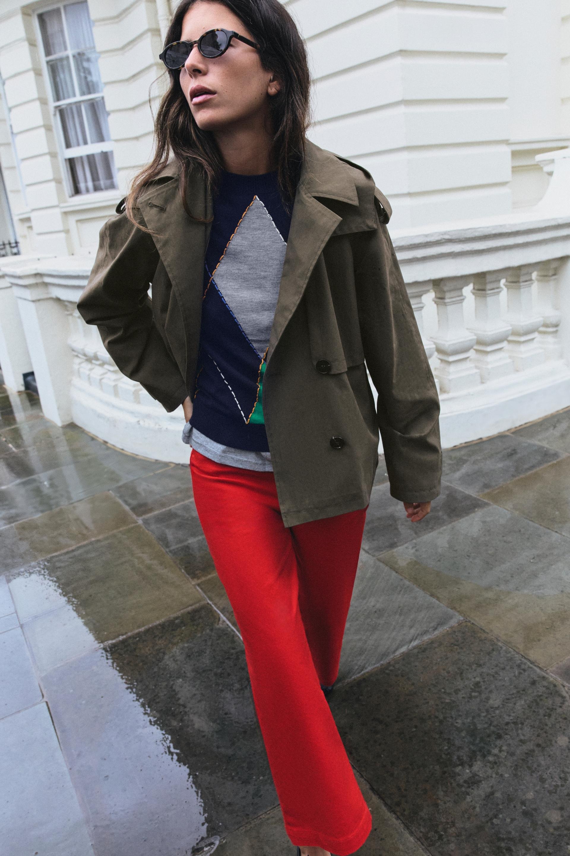SHORT TRENCH JACKET WITH HOODIE | Zara FR