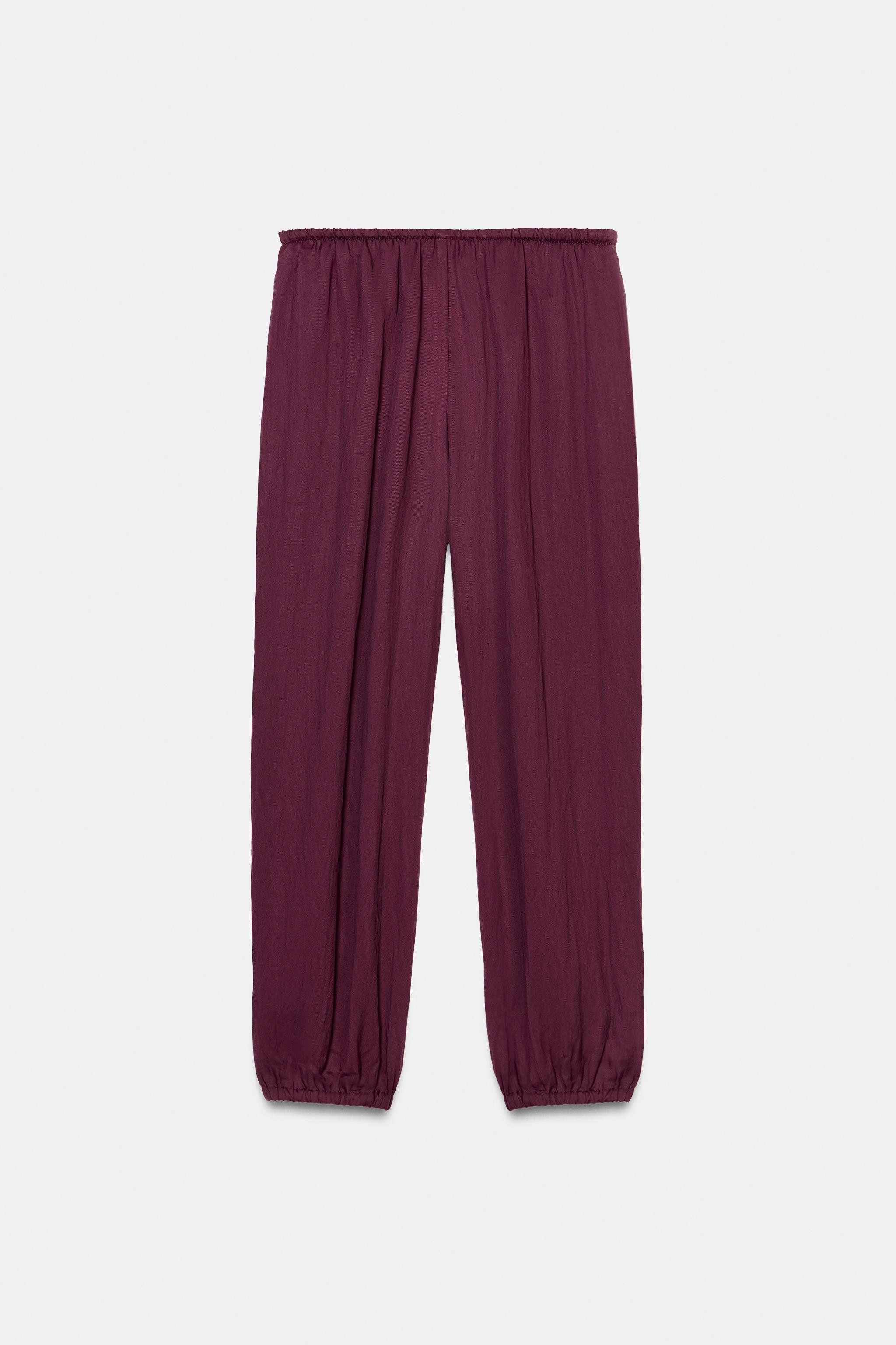 ELASTIC WAIST PANTS | Zara US