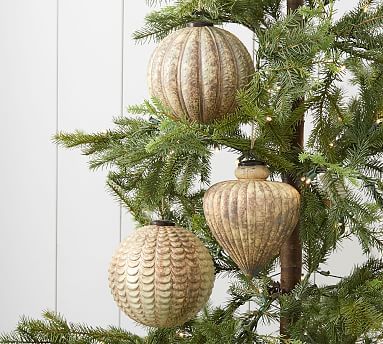 Oxidized Gold Ornament Collection | Pottery Barn (US)
