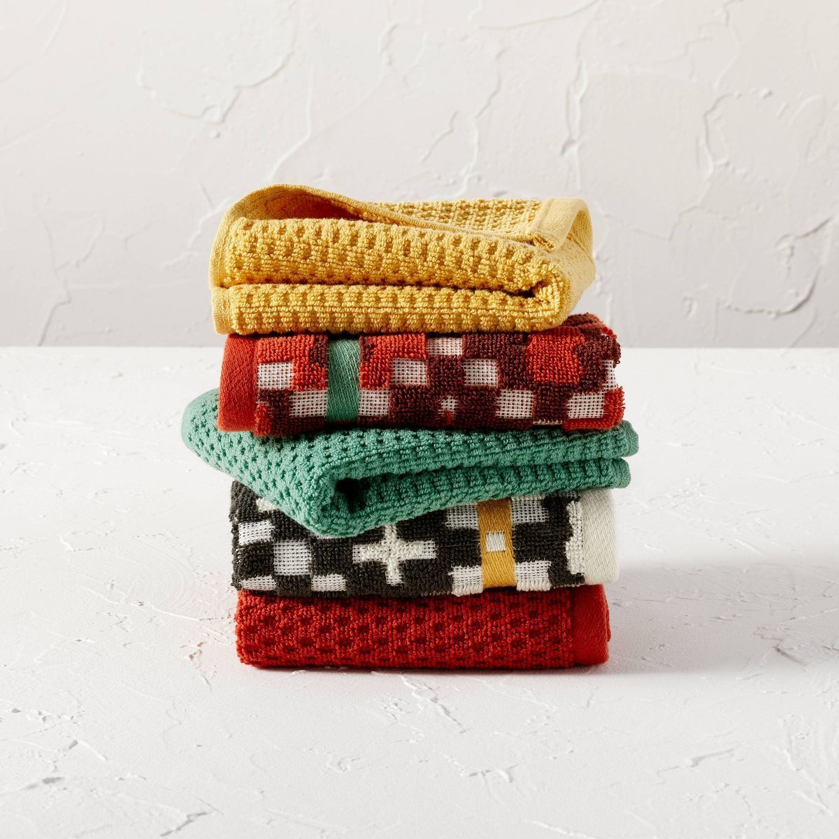 5pk Assorted Washcloth - Opalhouse™ designed with Jungalow™ | Target