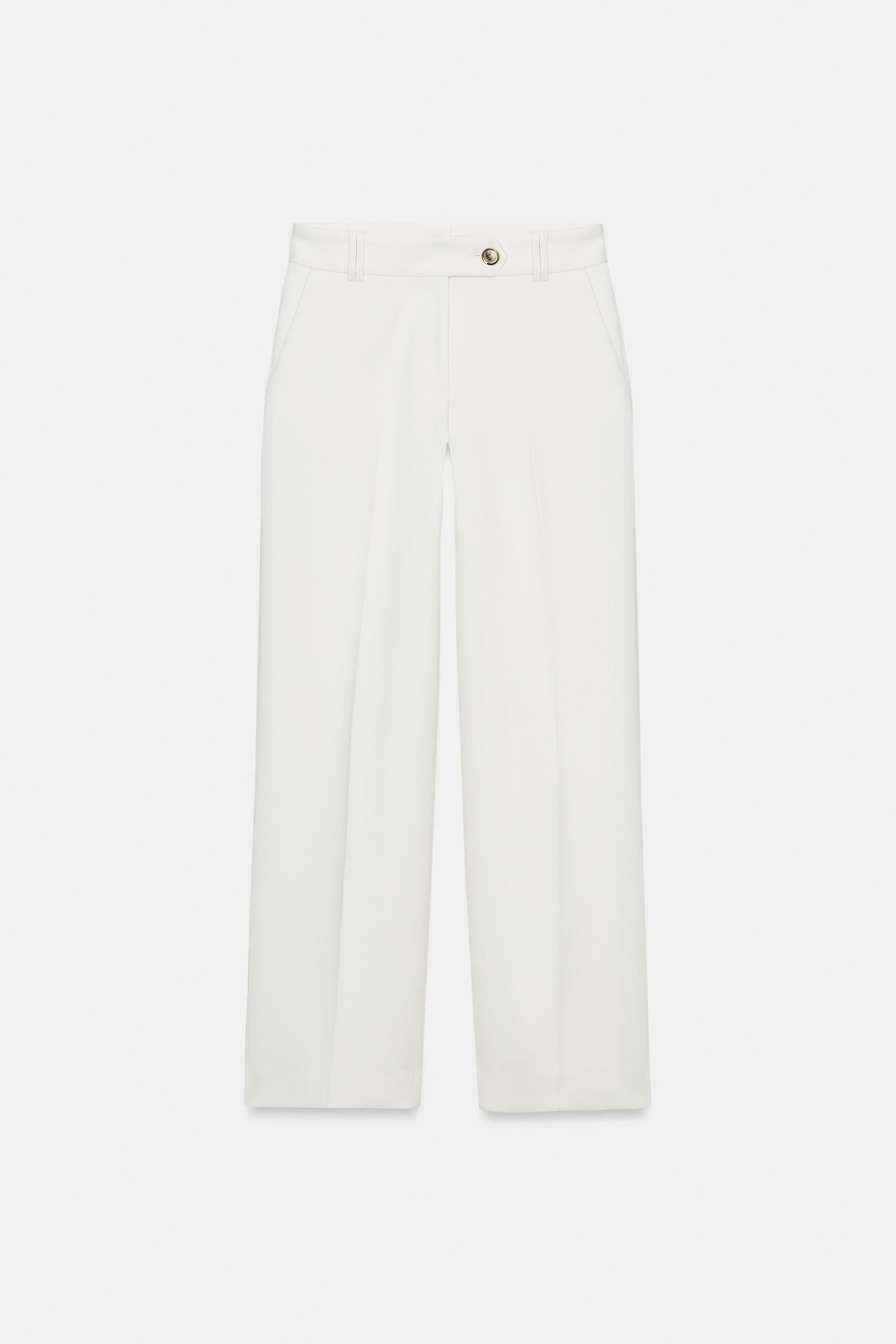 HIGH-WAISTED STRAIGHT LEG PANTS | Zara US
