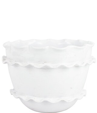 Rustic Garden Ruffle Round Planter | Dillard's