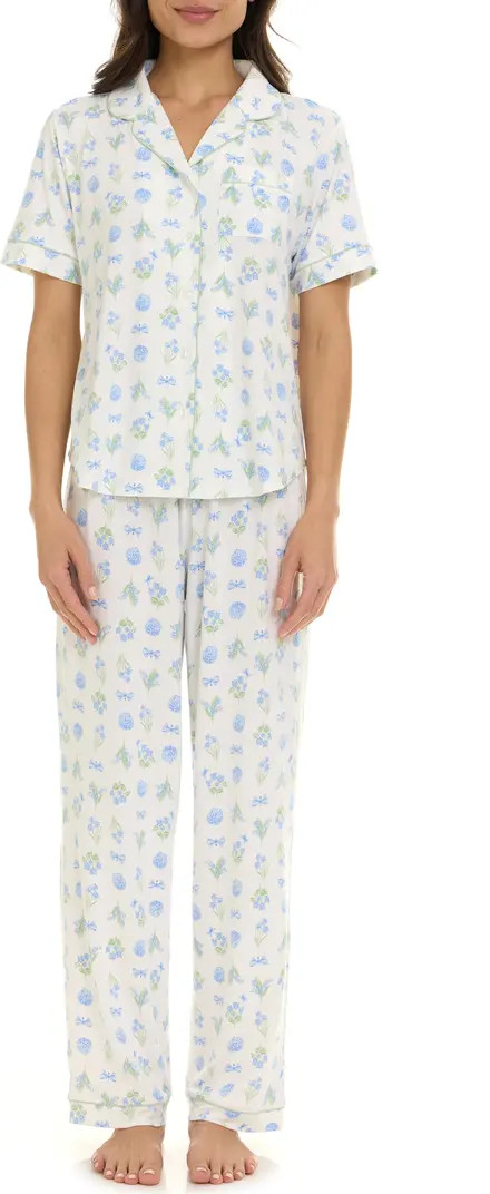 Gabriella Piped Jersey Pajamas | Nordstrom Rack
