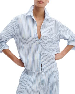 rag & bone Lucia Striped Poplin Shirt | Bloomingdale's (US)