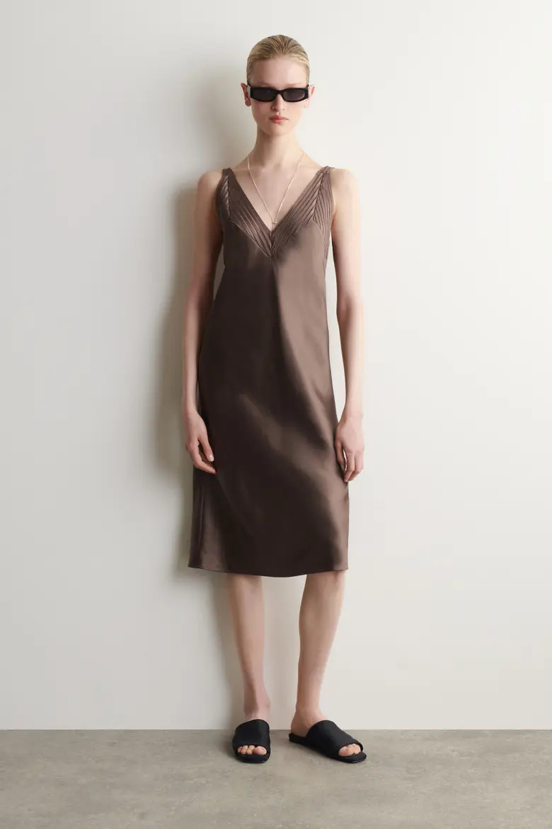 Open-stitch Satin Slip Dress (Women) | Nordstrom | Nordstrom