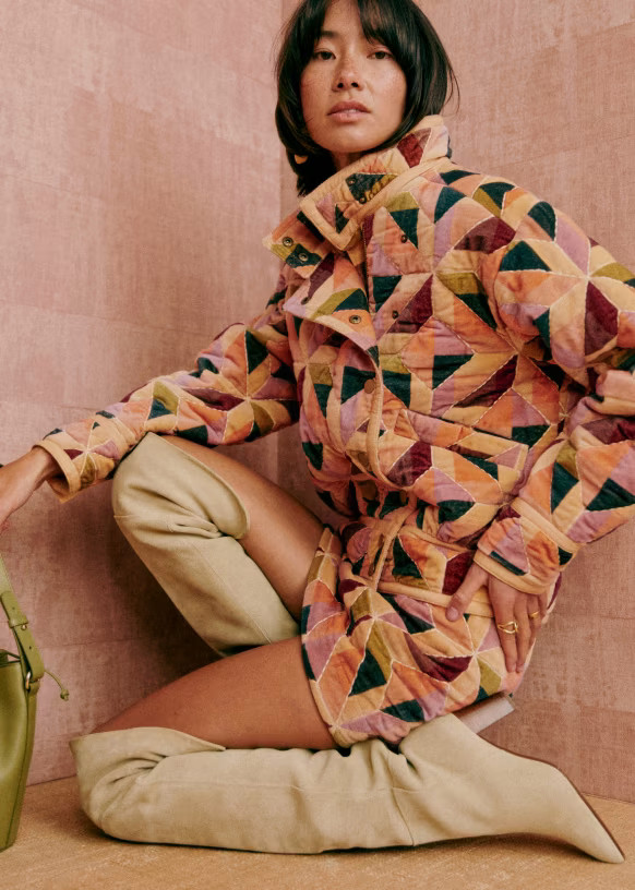 Veste Brandon - Patchwork Stella - Coton - Sézane | Sezane Paris