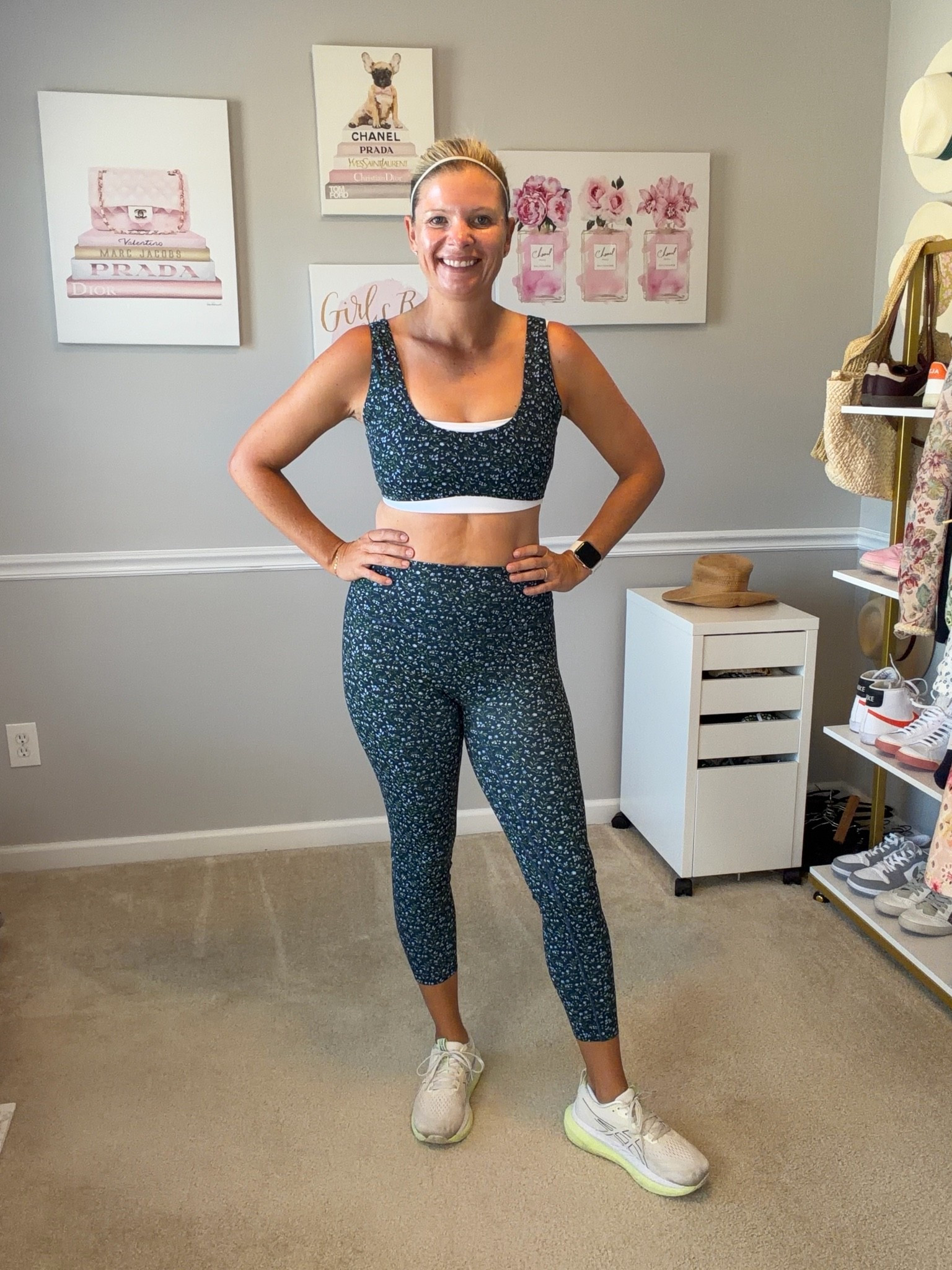 Navy paisley workout set TTS

#LTKMidsize #LTKActive