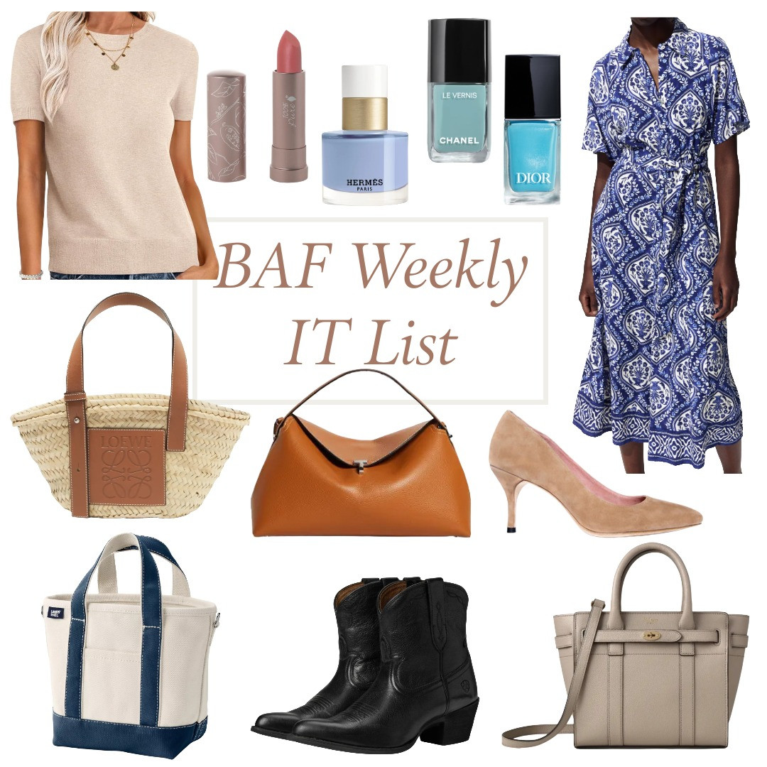 What's trending on the blog this week. Summer prints, oceanic nail polish, classic handbags and timeless shoes. 

 #LTKOver40 #LTKBeauty