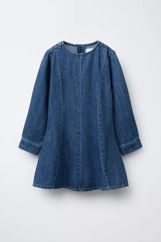 CUT DENIM DRESS | Zara US