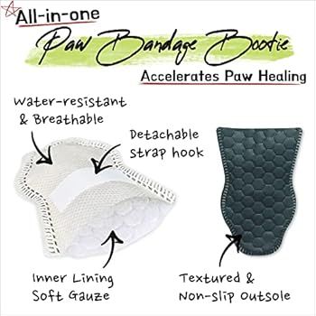 WICKEDPUP Dog Boots Paw Protection for Small Dogs, 36ct | Disposable Pet Booties for Wound Healing & | Amazon (US)