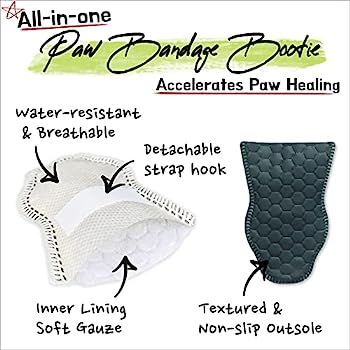 WICKEDPUP Dog Boots Paw Protection for Small Dogs, 36ct | Disposable Pet Booties for Wound Healing & | Amazon (US)