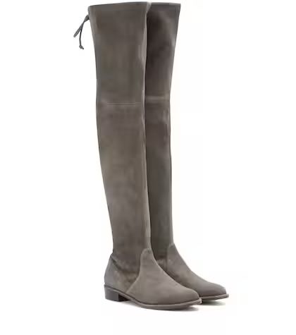 Overknee-Stiefel Lowland aus Veloursleder | Mytheresa (DACH)