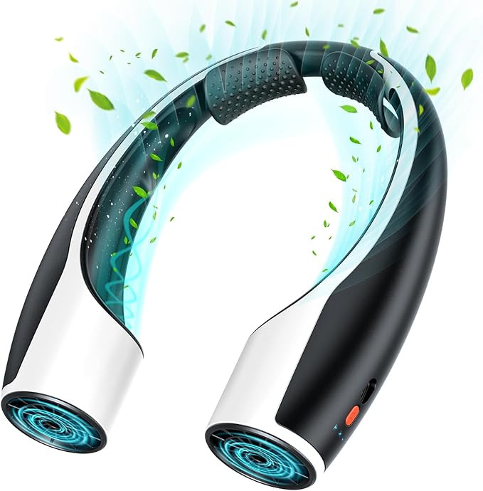 Rohent Portable Hands-Free Neck Fan - 4000mAh Battery, USB-C Rechargeable, Ultra-Quiet, 4 Adjusta... | Amazon (US)