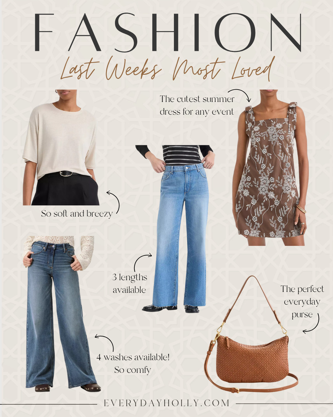 Last week’s favorites you don’t want to miss! From soft, breezy tees to versatile jeans, flirty summer dresses, and the perfect everyday bag—these pieces are built for effortless style and comfort.  

 #LTKSeasonal #LTKOver40 #LTKPetite