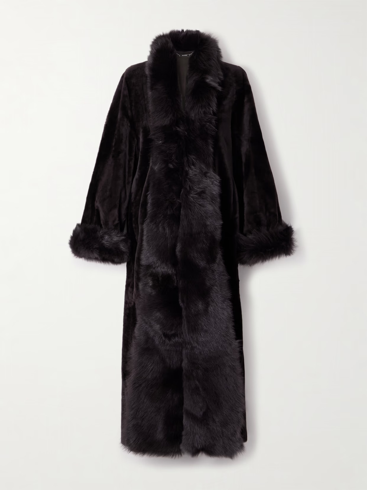 Nour Hammour - Sima Shearling Coat - Brown | NET-A-PORTER (US)