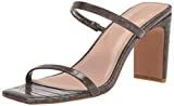 The Drop Women's Avery Square Toe Two Strap High Heeled Sandal, Capers, 5.5 | Amazon (US)