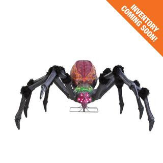 9.5 ft. Long Gruesome Grounds Giant-Sized LED Arachnophobia Spider H46 | The Home Depot