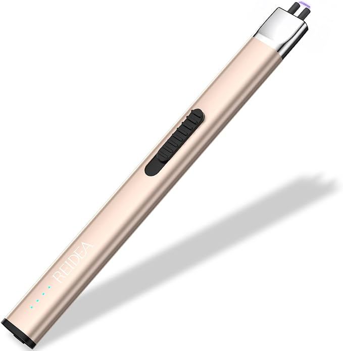 REIDEA Electric Lighter R1 Flat Candle Lighter, Windproof Flameless USB Rechargeable Arc Lighter ... | Amazon (US)