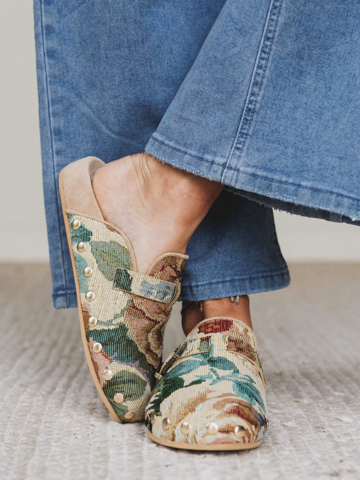 Toni Floral Slip On Mules — Three Bird Nest | Three Bird Nest