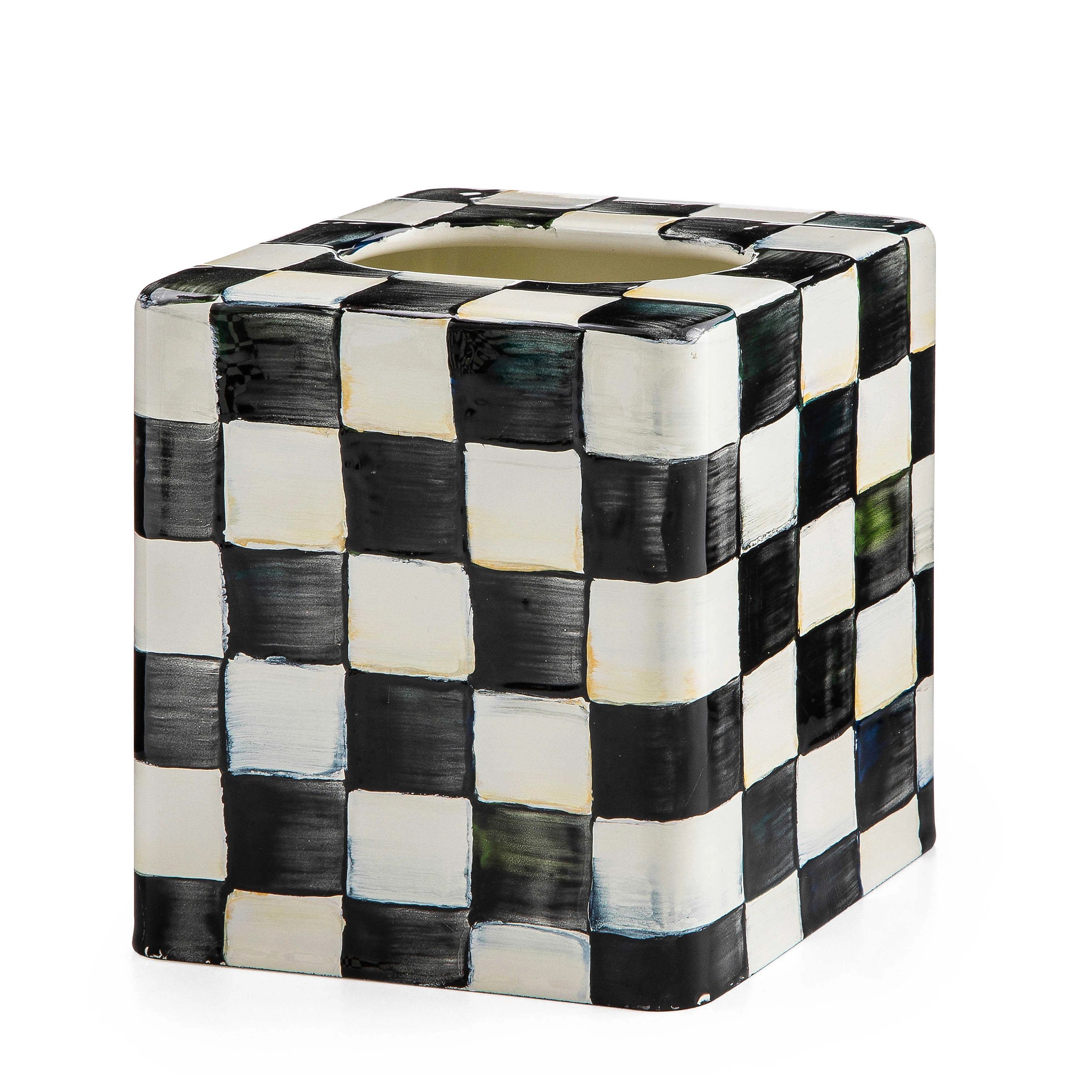 MacKenzie Childs Courtly Check® Boutique Tissue Box Cover & Reviews | Wayfair | Wayfair North America