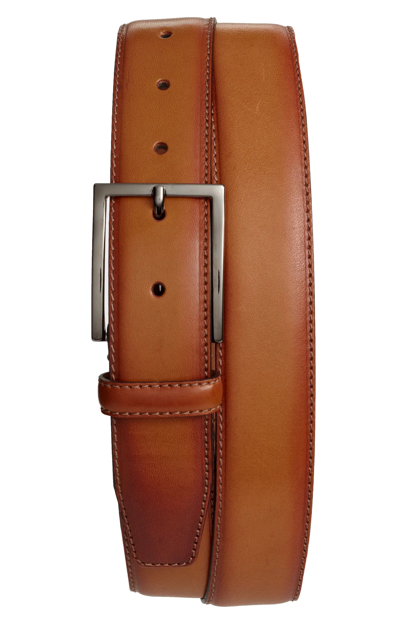 Marco Burnished Leather Belt | Nordstrom