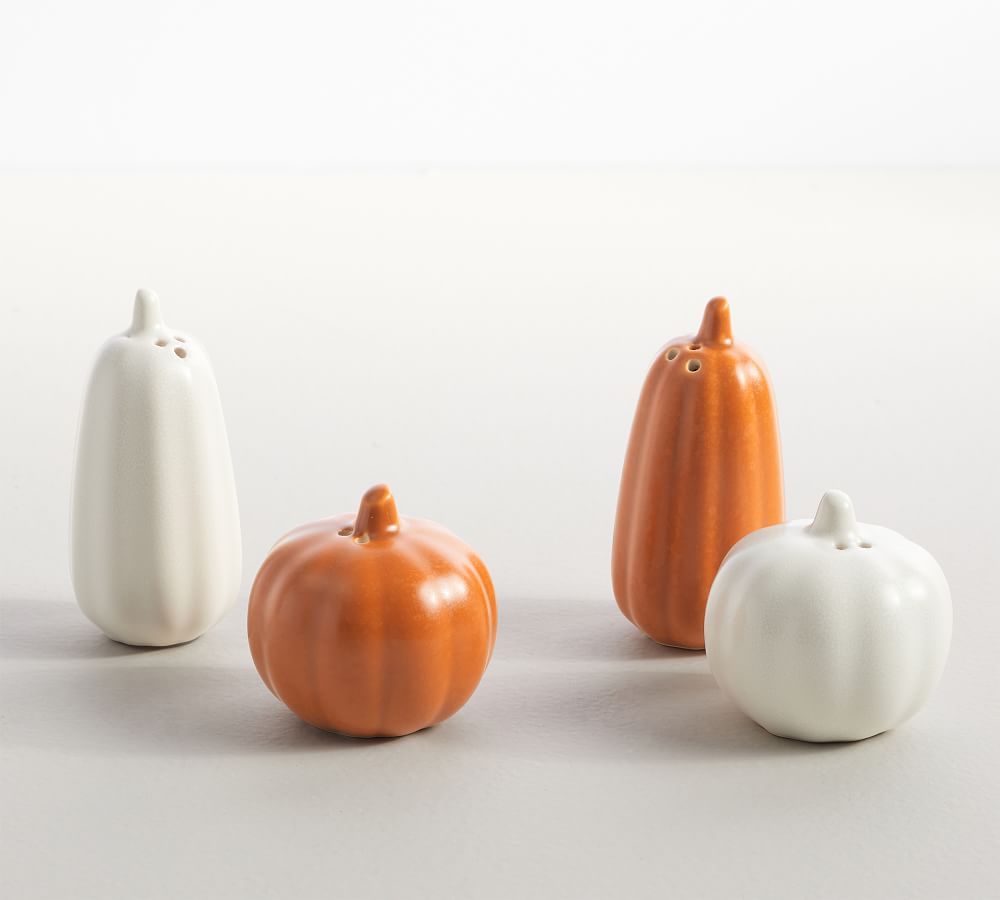 Pumpkin Salt & Pepper Shakers - Set of 4 | Pottery Barn (US)