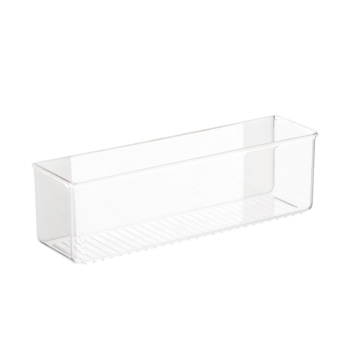 iDESIGN Affixx Adhesive Organizer Bin Clear | The Container Store
