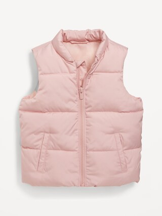 Water-Resistant Frost Free Puffer Vest for Toddler Girls | Old Navy (CA)