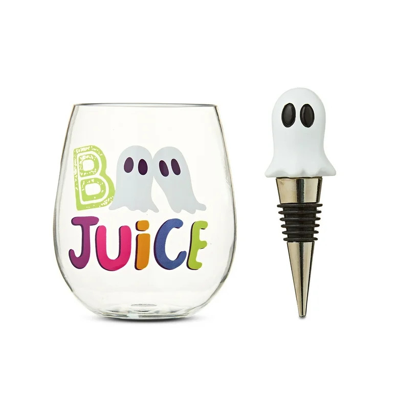 Halloween Boo Juice Tumbler with Ghost Drink Stopper, 16 oz, by Way To Celebrate - Walmart.com | Walmart (US)