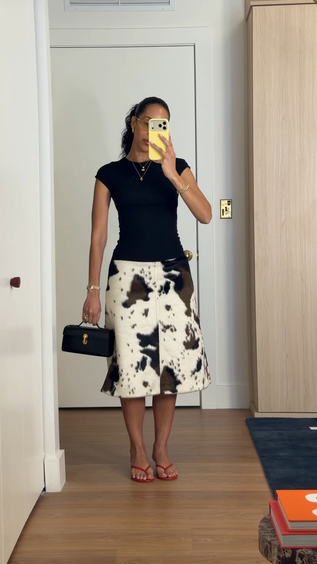THE cow print skirt