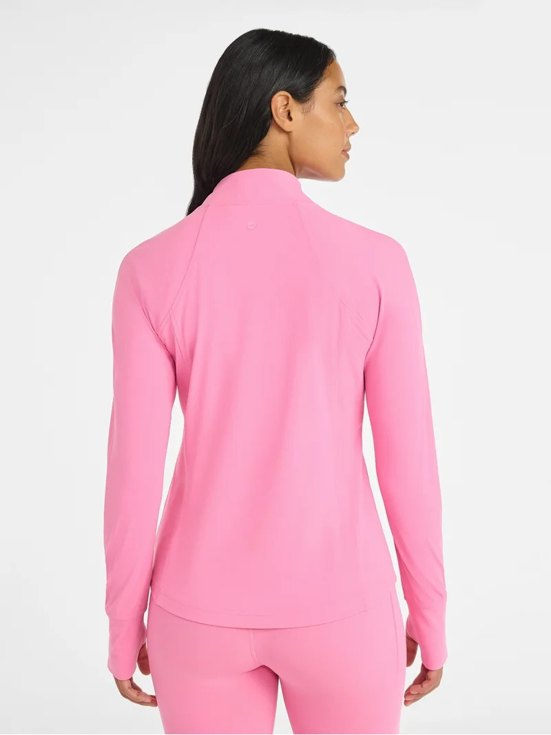 Avia Women's and Women's Plus SoftSculpt Zip Up Active Jacket, Sizes XS-4X | Walmart (US)