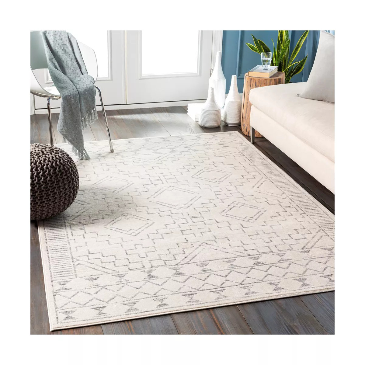 Mark & Day Rheeveld 7'10"x10' Rectangle Woven Indoor Area Rugs Grey | Target