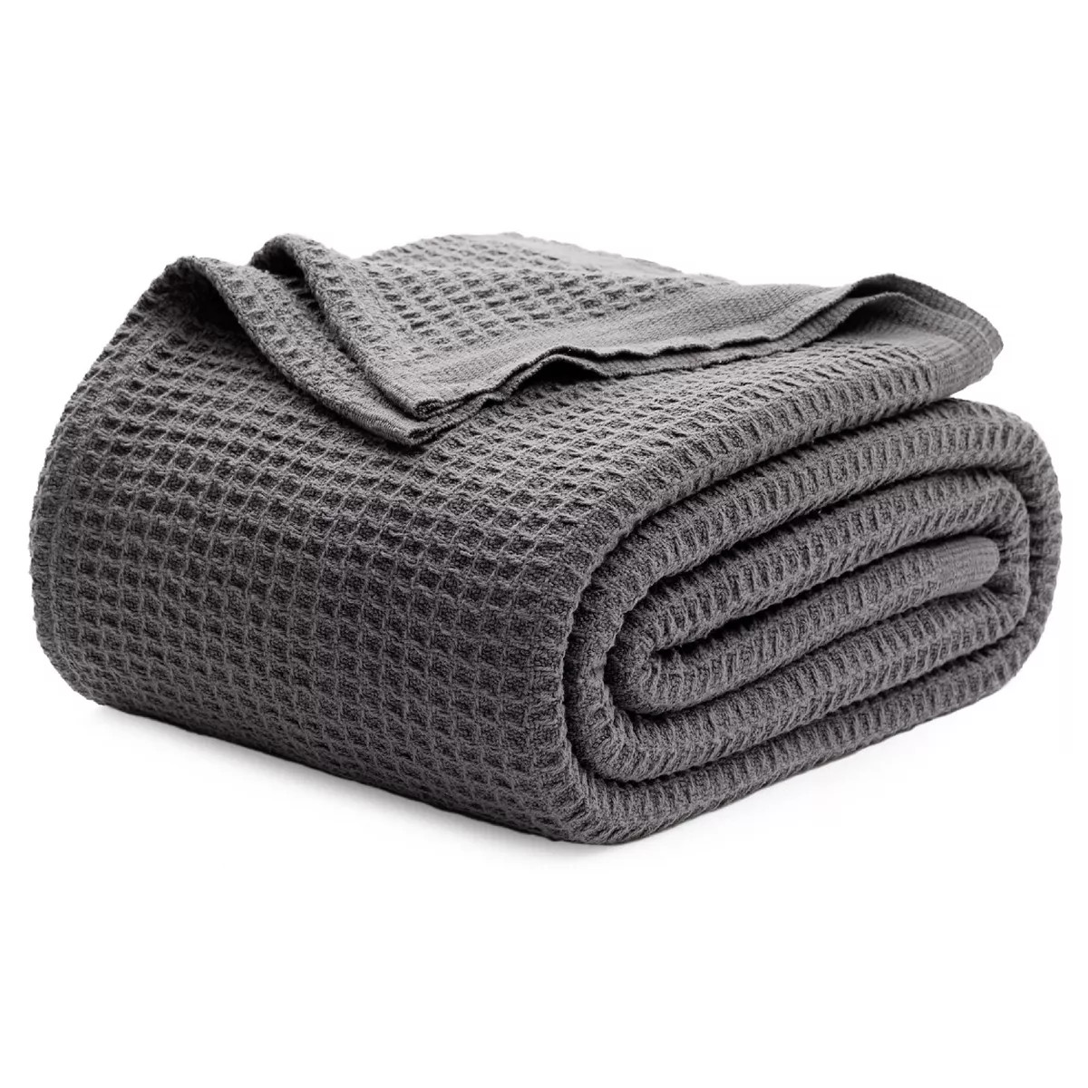 Bedsure | Waffle Weave 100% Cotton Solid Blanket For All Season | Target