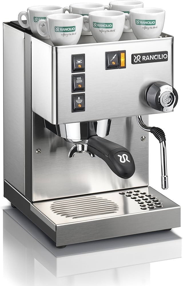 Rancilio Silvia Espresso Machinet,0.3 liters, with Iron Frame and Stainless Steel Side Panels, 11... | Amazon (US)