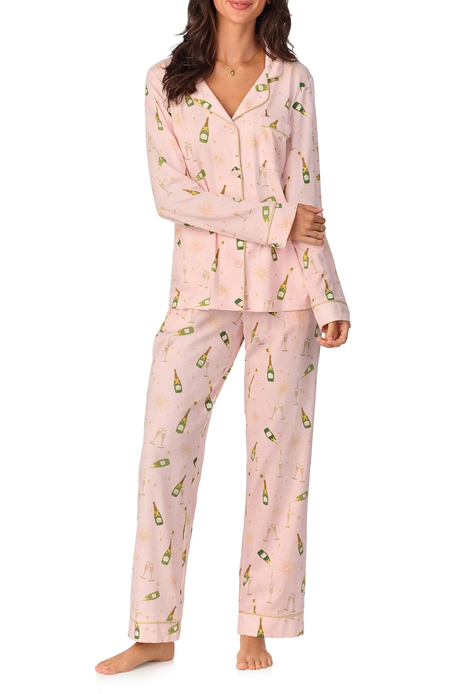 BedHead Pajamas Print Stretch Organic Cotton Jersey Pajamas | Nordstrom | Nordstrom