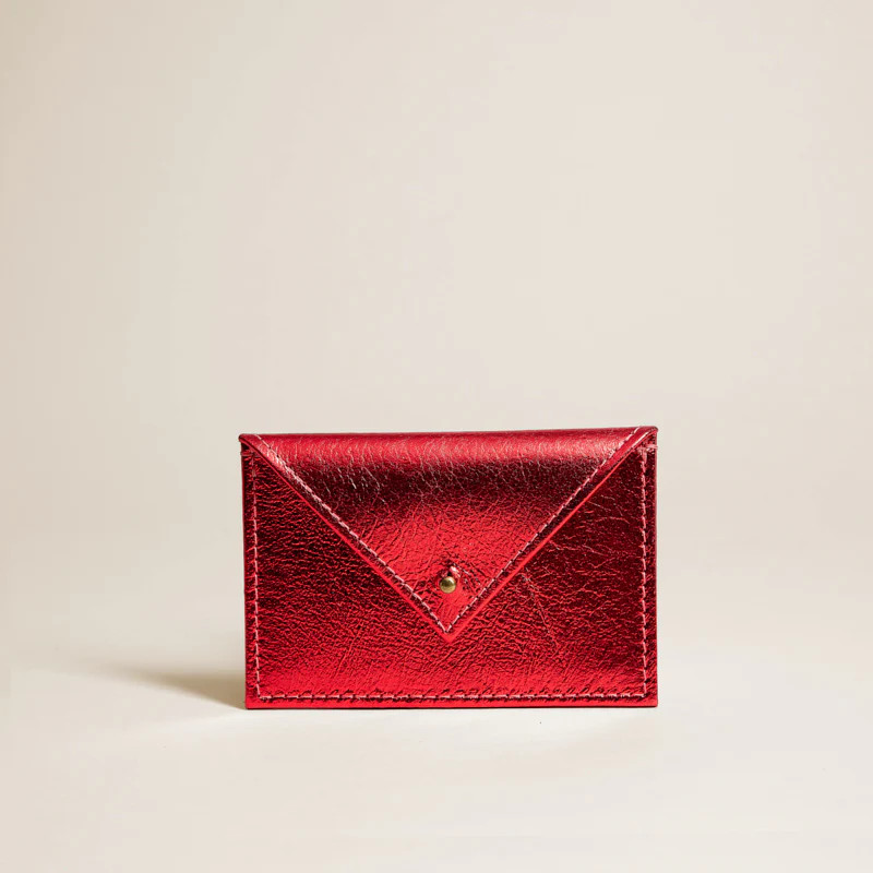 Small Envelope Pouch - Metallic Red | Parker Thatch