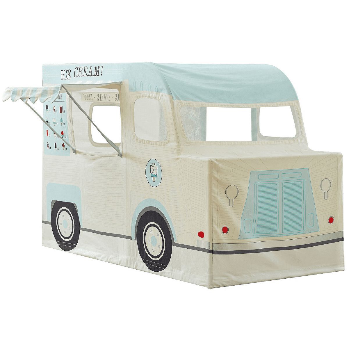 Wonder&Wise Indoor 59 x 32 x 40 Inch Childrens Kids Cotton Fabric Ice Cream Truck Pretend Play Ho... | Target