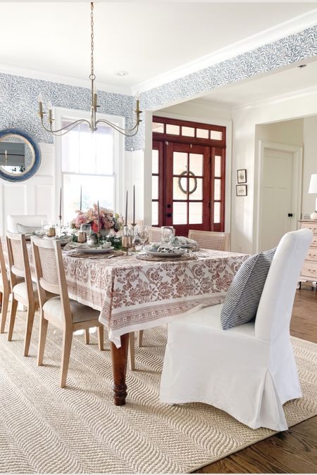 Thanksgiving table setting. Amazon home decor, dining table, dining room, table, Ballard Design

#LTKhome #LTKHoliday #LTKSeasonal