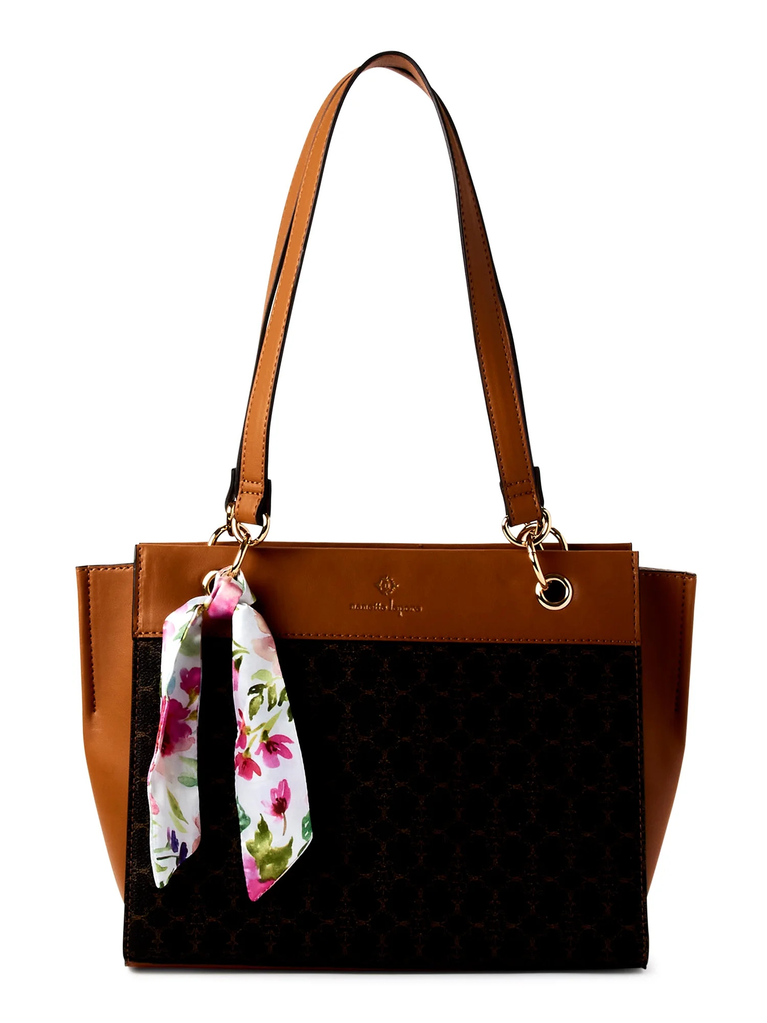 Nanette Lepore Women's Petro Logo Tote with Pouch and Scarf - Walmart.com | Walmart (US)