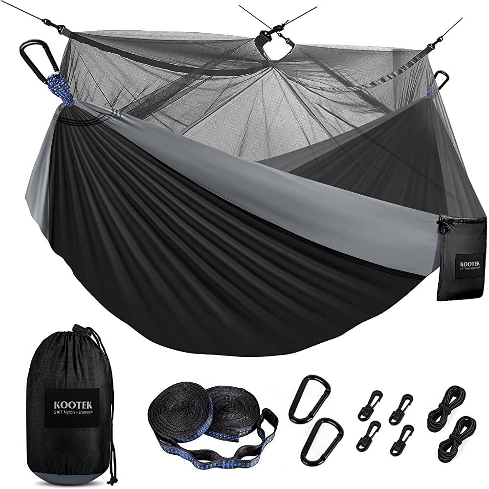 Kootek Camping Hammock with Net Double & Single Portable Hammocks Parachute Lightweight Nylon wit... | Amazon (US)
