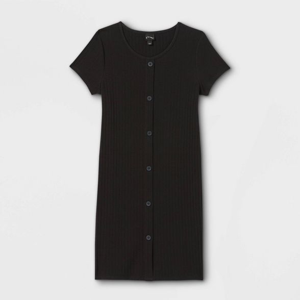 Girls' Button-Front Short Sleeve Dress - art class™ | Target