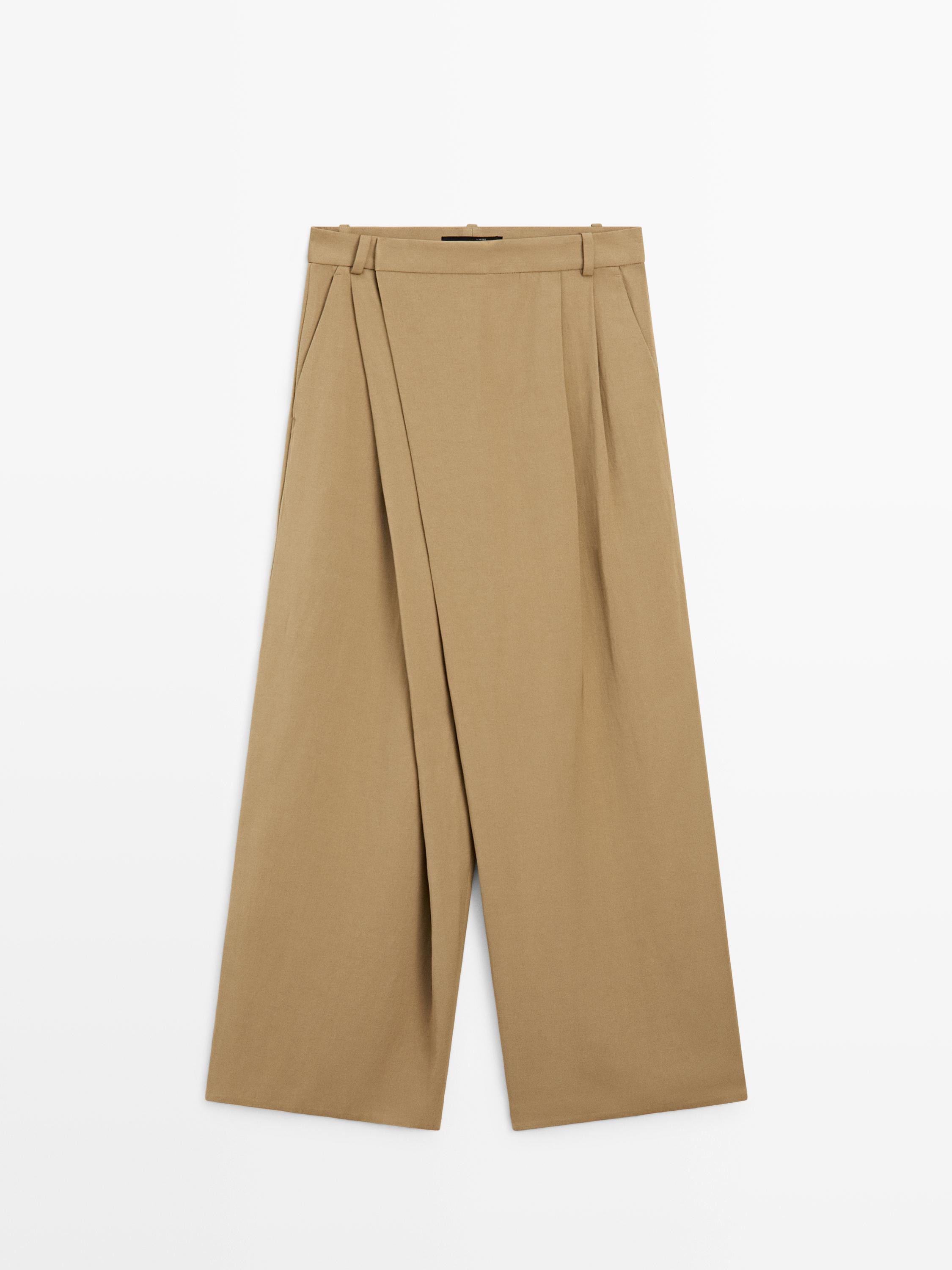 Flowing pareo trousers | Massimo Dutti UK