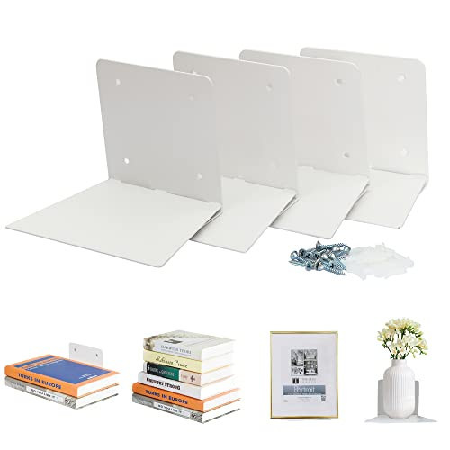 STORAGE MANIAC Invisible Floating Bookshelves Wall Mounted, Heavy-Duty Book Organizers, Iron Wall... | Amazon (US)