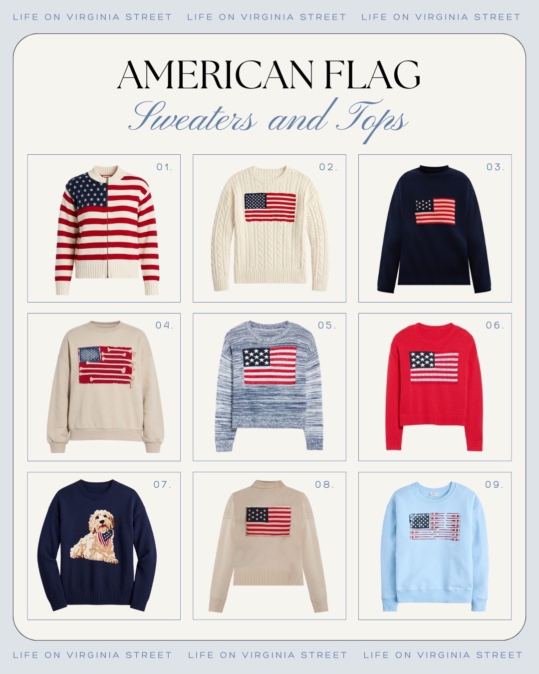 American Flag sweaters and tops 🙌🏻🙌🏻

#LTKootd #LTKSeasonal #LTKTravel