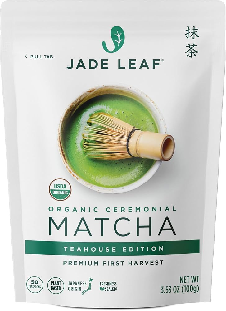 Jade Leaf Matcha Organic Green Tea Powder - Teahouse Edition - Premium First Harvest Ceremonial G... | Amazon (US)